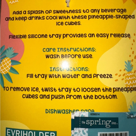 Your One Pineapple and Let’s Flamingle Silicone Ice Mold Trays-New with Tags - Picture 5 of 8